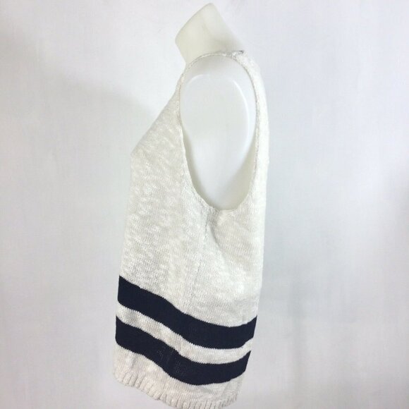 A Loves A Tank Top Sweater Ivory Navy Stripe - Picture 3 of 8